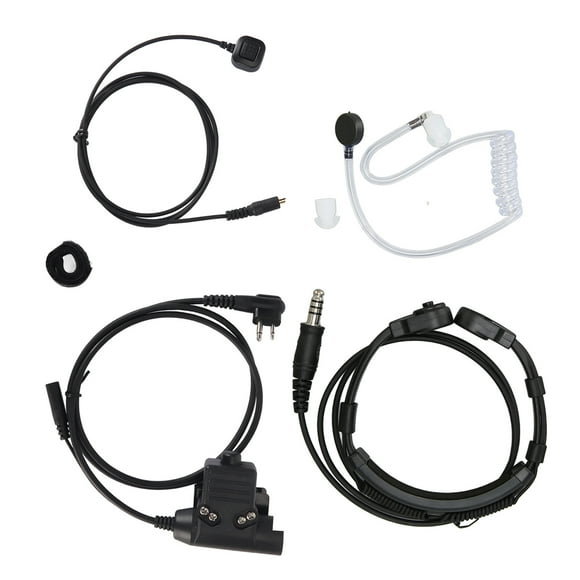 Auricular de radio Way, auricular con micrófono de garganta Auricular con micrófono de garganta de 7,1 mm Auricular con micrófono de garganta Meticulosamente diseñado