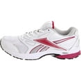 thumbnail image 7 of Reebok Womens Double Hall Running Shoes Sneakers 7 B(M) White/Pink, 7 of 7