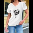 thumbnail image 3 of Camiseta de Mujer con Cuello en V y Temática Natural para Espíritus y Almas Errantes. S, 3 of 4