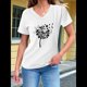 thumbnail image 3 of Camiseta de Mujer con Cuello en V y Temática Natural para Espíritus y Almas Errantes. M, 3 of 4