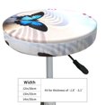 thumbnail image 4 of Kll Butterfly In Blossoms Zen Round Bar Chair Cushion Cover 12 Inch,Bar Stool Protector With Elastic, Soft Washable, 4 of 7