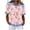 A84 Orange-Waffle-Knit Easter Shirts, variant on Mifsaly Waffle-Knit Easter Shirts for Women Floral and Cute Animal Printed T-Shirts Collared Short Sleeve Casual Tops Happy Festival Basic Tee XL