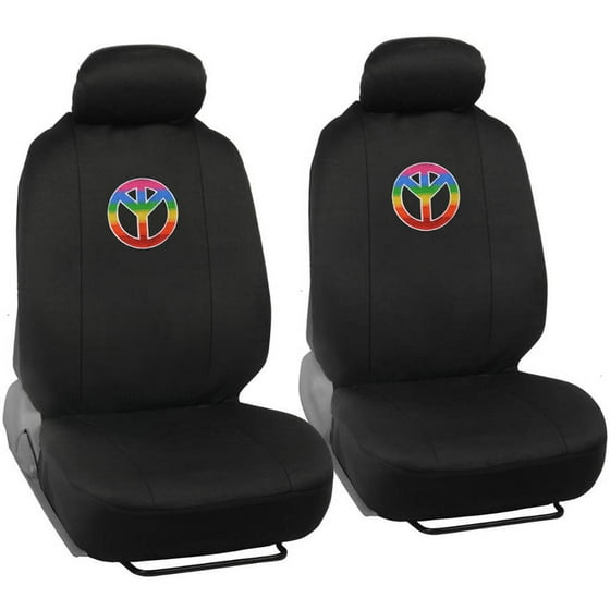 Bdk Peace Design Seat Covers For Car Suv Van And Truck 9pc Bdk Peace Design Seat Covers For Car Suv Van And Truck 9pc Com