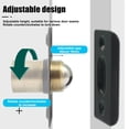 thumbnail image 3 of HLONK 4 Pcs Boules de Porte de Placard Loquet de Remplacement Boule Loquet Quincaillerie de Porte Acier Inoxydable Double Réglable Entraînement Puissant Loquet de Porte pour Portes Intérieures de Garde-Manger, 3 of 8
