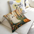 thumbnail image 5 of Pumpkin Ghost Bohoo Linen toss pillowcase Decoration pillowcase Gift preferred 18x18" Cushion cover 2 set Sofa pillowcase Sofa bedroom living room car, 5 of 8