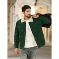 thumbnail image 3 of TACVASEN Men's Corduroy Jackets Sherpa Lined Winter Coats Thermal Warm Thick Fleece Jacket Casual Snap Button Lapel Collar Trucker Cargo Jackets with 5 Pockets, 3 of 8