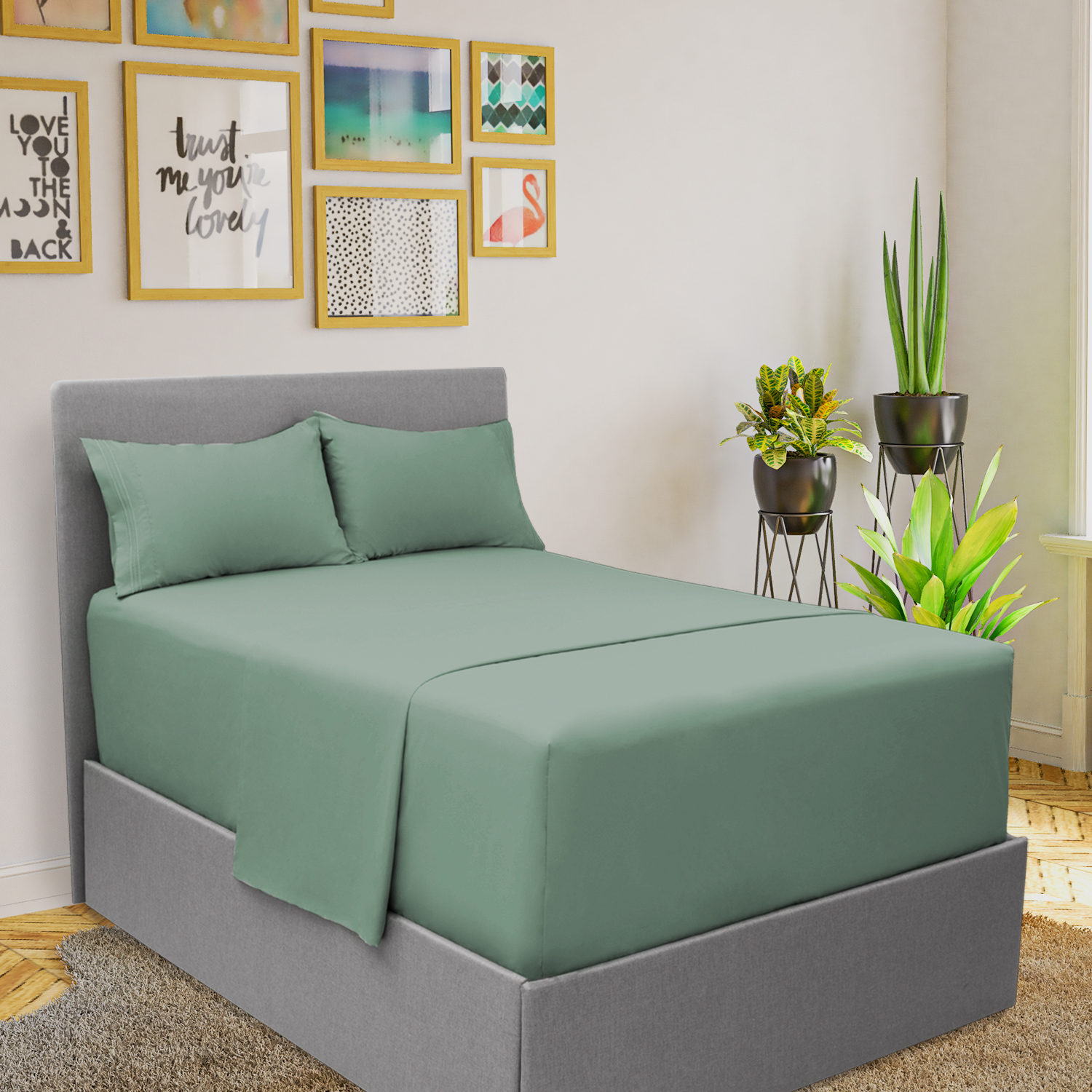 Mellanni Extra Deep Pocket Sheets Twin XL Size Sheet Set 3 Piece