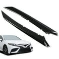 thumbnail image 2 of CROSSDESIGN Black Pair Front Grille Headlight Trim Molding Fit for 2018-2022 Toyota Camry SE/XSE, 2 of 9
