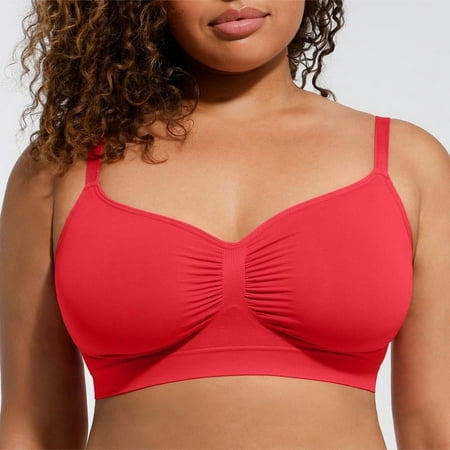FeelinGirl Women s Wireless Sculpt Bra Comfort Bralettes No Underwire Unlined Cami Bra Seamless Tshirt Bras Sports Bra Bralette