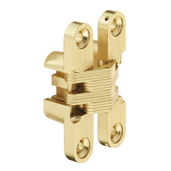 Brixwell QHZQ-001 Concealed Hinge, Soss Invisible Hinge 26 to 28mm Door Thickness Satin Brass Finish