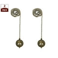 thumbnail image 2 of Royal Designs 24 Inch Adjustable Ceiling Fan Pull Chain Extension with Tree of Life Ornament, Antique Brass, Set of 2, 2 of 8