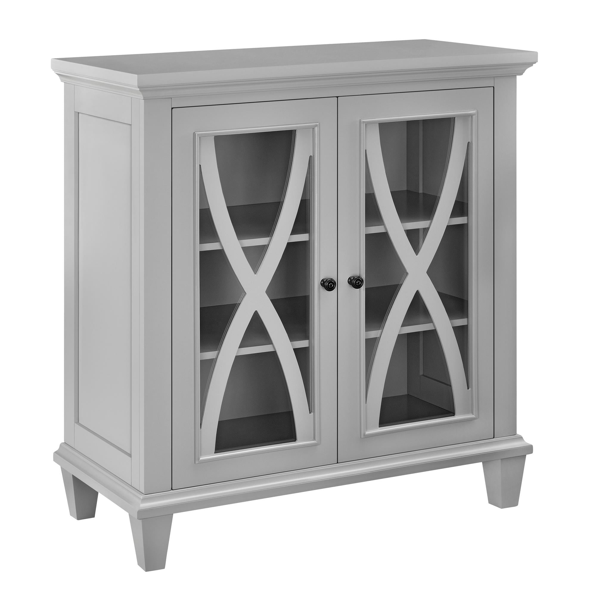 Ameriwood Home Ellington Double Door Accent Cabinet, Multiple Colors - Gray