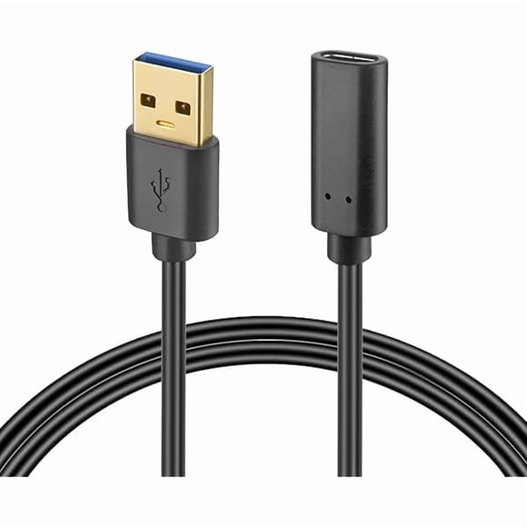 LujingZ Type C 3.1 Female to USB Male Cable 3ft 5Gbps USB 3.0 A Male to Type C Female Gold Plated Connector Converter Compatible with iPhone 11 12 Mini XR iPad 8 Samsung Galaxy