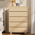 thumbnail image 3 of GIKPAL Bedroom Furniture Set of 4, Includes 6 Drawer Dresser, 5 Drawer Dresser, Nightstand Set of 2 with Charging Station, Modern Wood Dresser and Nightstand Sets, Natural, 3 of 21
