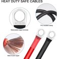 thumbnail image 3 of Guoxing Cable De Batería De Automóvil, 2 Piezas Cable De Batería De 16 Mm 5 AWG Cable Inversor Rojo Y Negro, Cables De Batería De 12 V para Trabajo Pesado para Auto, Camión, Motocicleta, Sola, 3 of 5