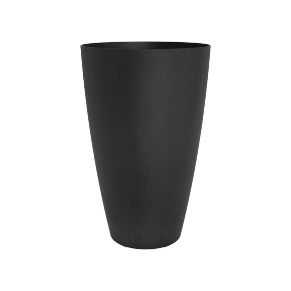 TierraVerde Madison Smooth Planter Black 24"H