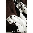thumbnail image 5 of Cowhide Print and Sherpa Plush Throw Blanket, Brown, 5 of 5