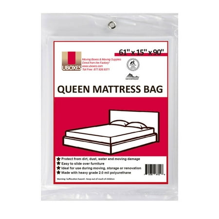 12 Queen Mattress Bags 61"x15"x90" Poly Bags Protective ...