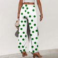 thumbnail image 7 of kaondbfi Fashion Casual Women's Wide Leg Pants High Elastic Waisted Pants Trousers with Pockets Summer Casual Pants for Women, 7 of 7