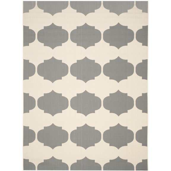 Safavieh Courtyard Elwyn Geometric Indoor/Outdoor Area Rug, Beige/Anthracite, 9' x 12'