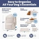 thumbnail image 3 of Mochila de viaje para perros Rubyloo con platos plegables libres de BPA Beige, 3 of 8