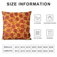 thumbnail image 5 of COMIO Pizza Throw Pillow Covers for Couch Sofa Bed, Pepperoni Decorative Pillows Cushion Covers, Funny Delicious Fast Food Theme Pillow Inserts Not Included, 5 of 5