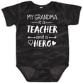 thumbnail image 3 of Inktastic My Grandma is a Teacher and a Hero Boys or Girls Baby Bodysuit, 3 of 5