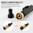 thumbnail image 2 of Jet High Pressure Washer Power Spray Nozzle Wand Aluminum Alloy Garden Hose Attachment Car Cleaning Tool 3 Nozzles"}, 2 of 6