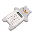 thumbnail image 2 of Aurora Trade Electronic Calculator Adorable Bear Shape Plastic Lively Face Calculator with Hanging Hole Office Supplies, 2 of 8