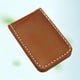 thumbnail image 3 of Cartera de cuero de PU con clip para billetes, cartera minimalista, cartera delgada, tarjetero Marrón_60x41x8mm, 3 of 9