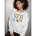 thumbnail image 2 of Positive Vibes Only! Sweatshirt Women -SPIdeals Designs, Female 4X-Large, 2 of 4