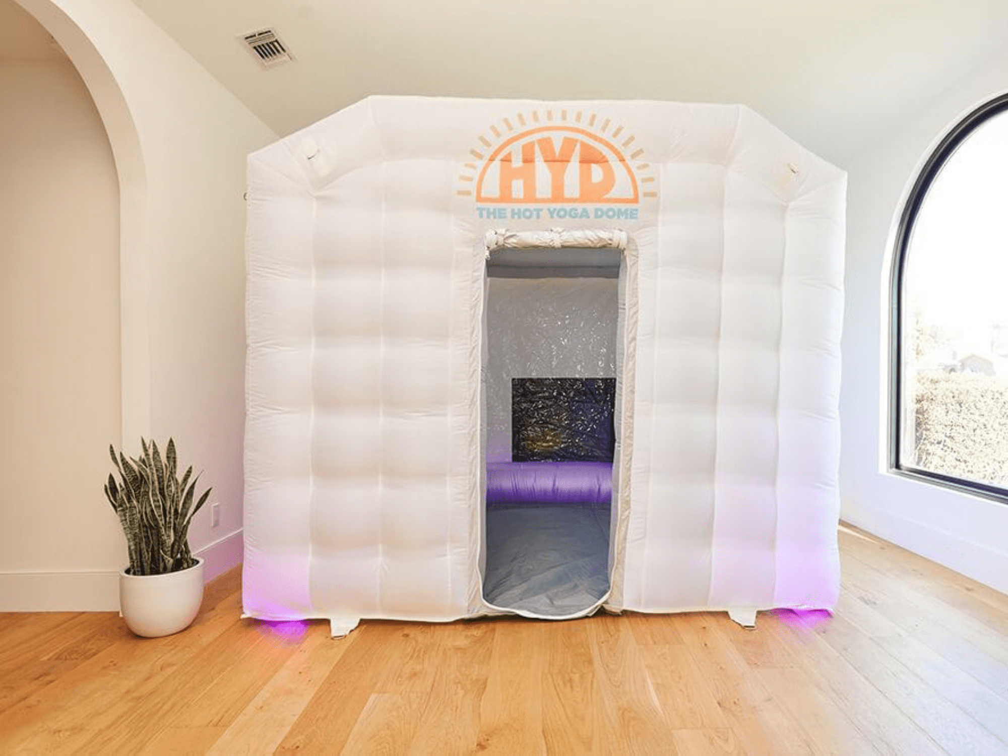 The Hot Yoga Dome, Portable, Lightweight & Easy Set Up Inflatable Hot Yoga  Dome Home Yoga Studio, Personal Hot Yoga Equipment for Indoor & Outdoor, Yoga & Exercise at Home