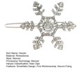 thumbnail image 7 of Skymirror Hair Clip Stylish Hairpin Sparkling Snowflake Design Women Girls Daily Wear Hair Clamp Weddings Christmas Ornaments, 7 of 7