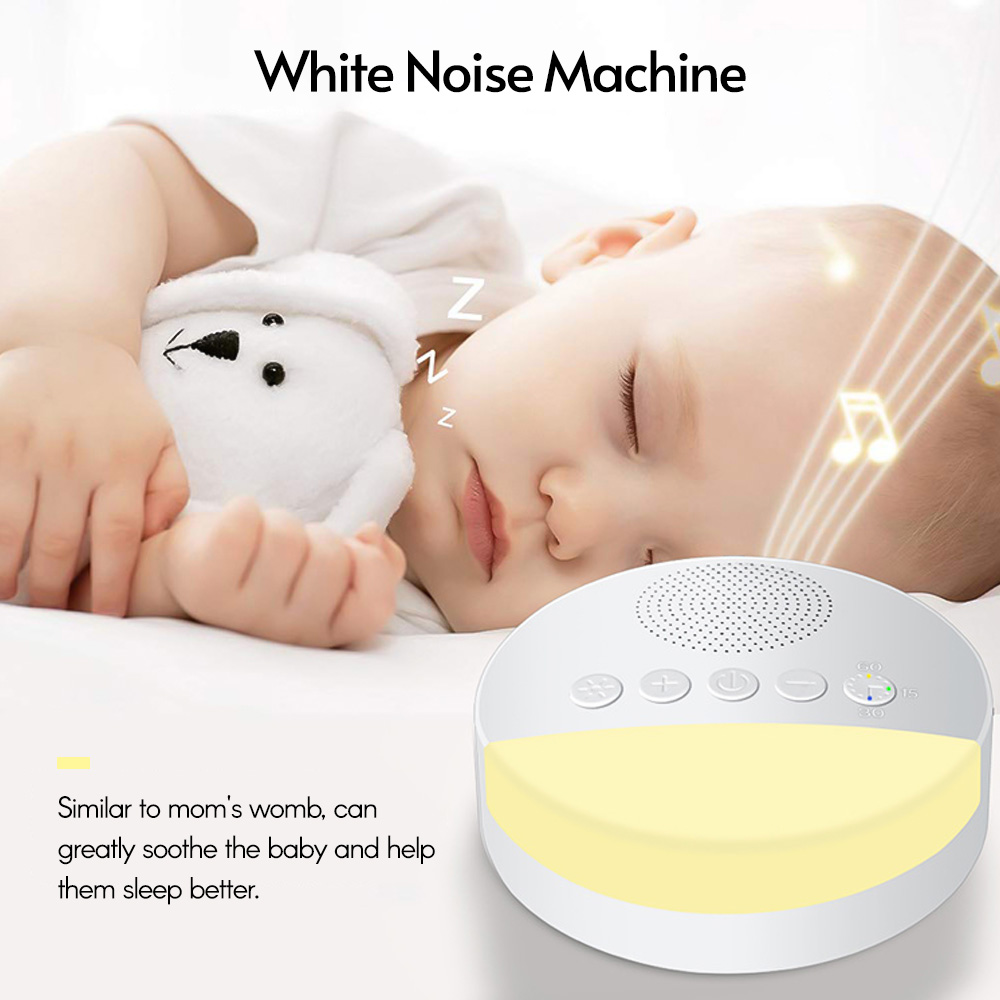 White Noise Sleep Machine Built-in 6 Soothing Sound Soft Breath 153060 Intelligent Timing for People of All Ages - image 4 of 7