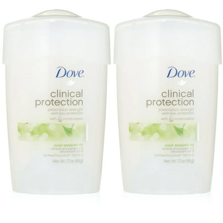 2 Pack Dove Clinical Protection Anti-Perspirant Deodorant Cool Essentials 1.70oz