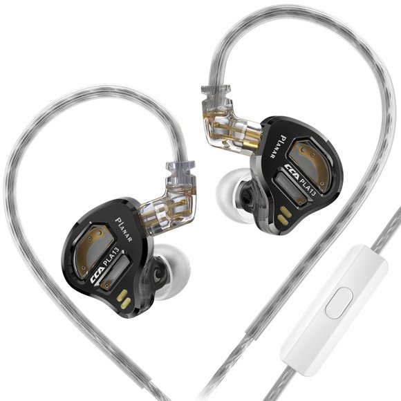 Auriculares erjigo CCA PLA13 con drivers planares y micrófono, con cable