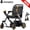 Gray, variant on PAISEEC Foldable Electric Transport Wheelchair with Rollator Walker Combo, AI Smart Safety, Airline Approved, 300 lb Limit