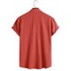 thumbnail image 4 of Camisas abotonadas casuales de color sólido de manga corta de moda de verano para hombres Pompotops  oipoqjl42958, 4 of 9