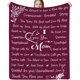 thumbnail image 1 of LHSHID Gifts for Mom Mom Blanket I Love You Mom Throw Blanket for Christmas Birthday from Daughter Son Soft Cozy Flannel Bed Blanket 60"x80", 1 of 7