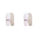 thumbnail image 2 of 10 pares de zapatillas de hotel desechables Minnieouse de lana Coral para hombre y mujer color Blanco 2, 2 of 6