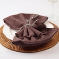 thumbnail image 4 of Holzlrgus Handmade Gauze Napkins 16.5x16.5 Inches 100% Cotton Cloth Napkins, Set of 4 Versatile Handmade Square Rustic Fringe Napkins for Dinner, Wedding and Parties, Coffee, 4 of 6