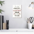 thumbnail image 3 of Elephant Stock Christmas Wonderful Time Wall Art - Vertical Canvas Wall Art - Living Room Wall Decor - Holiday Canvas - White And Brown Decor By Wild Apple Portfolio - 8" x 12", 3 of 8