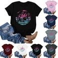 thumbnail image 4 of HongQid Hawaiian Shirts for Women Graphic Tees Summer Beach Vacation Tops Short Sleeve Casual Tshirt, 4 of 4