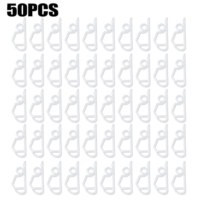 50 ganchos/clips para colgar canalones para luces navideñas al aire libre