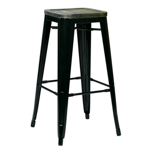 Scranton Tabouret de Bar & Co de 30 Po en Noir (Lot de 2)