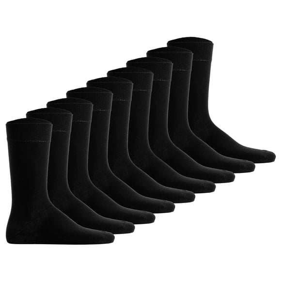 Hudson Calcetines deportivos unisex, paquete de 9 - Simply, calcetines básicos, unicolor Negro 35-38