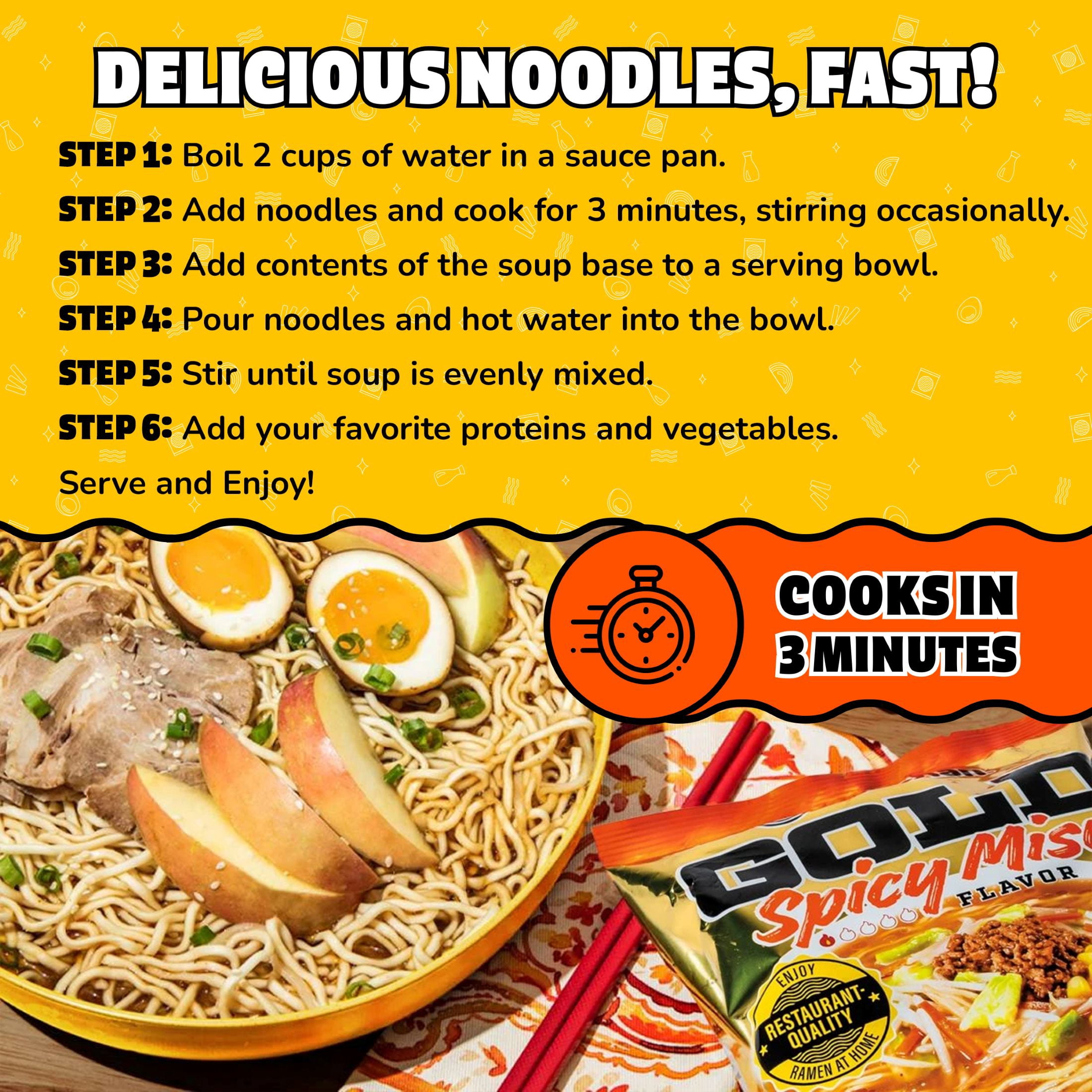 Maruchan GOLD Ramen Noodle Soup, Spicy Miso Flavor Instant Noodles, 4.21 oz
