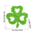 thumbnail image 3 of SDJMa St. Patrick's Day Wreath, Artificial Shamrock Wreath with Green Foam Rose, Irish Welcome Sign for Front Door Porch Wall Hanging Decoration, 3 of 7