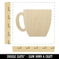 thumbnail image 2 of Sniggle Sloth Coffee Mug Cup Solid Wood Shape Unfinished Piece Cutout Craft DIY Projects 4.70 Inch Size 1/8 Inch Thick, 2 of 7
