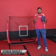 thumbnail image 6 of PowerNet Baseball Net Bundle, 5x5 Hitting & Pitching Net, Portable Softball Baseball Training Equipment, Weighted Baseball & Carry Bag, 6 of 7